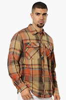 Canada Weahter Gear Plaid Sherpa Lined Shacket