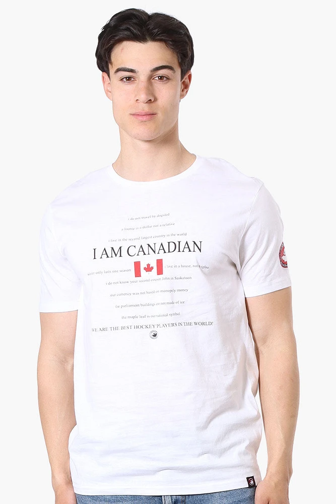 Canada Weather Gear I Am Canadian Print Tee