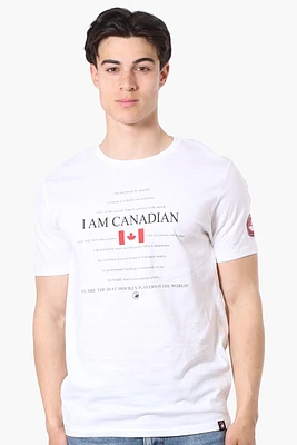 Canada Weather Gear I Am Canadian Print Tee