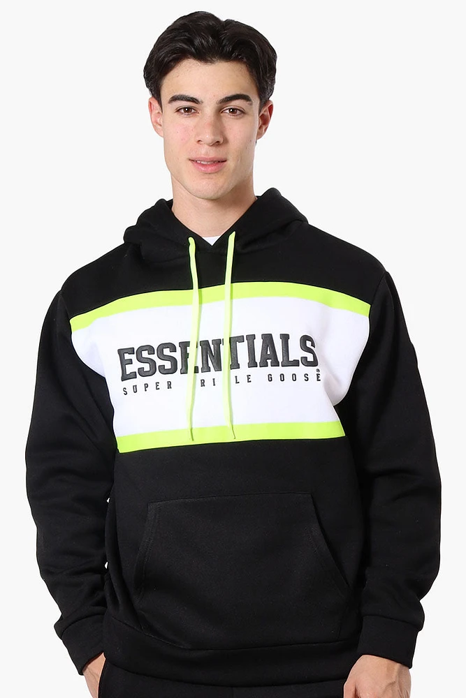 Essentials Super Triple Goose Striped Logo Hoodie