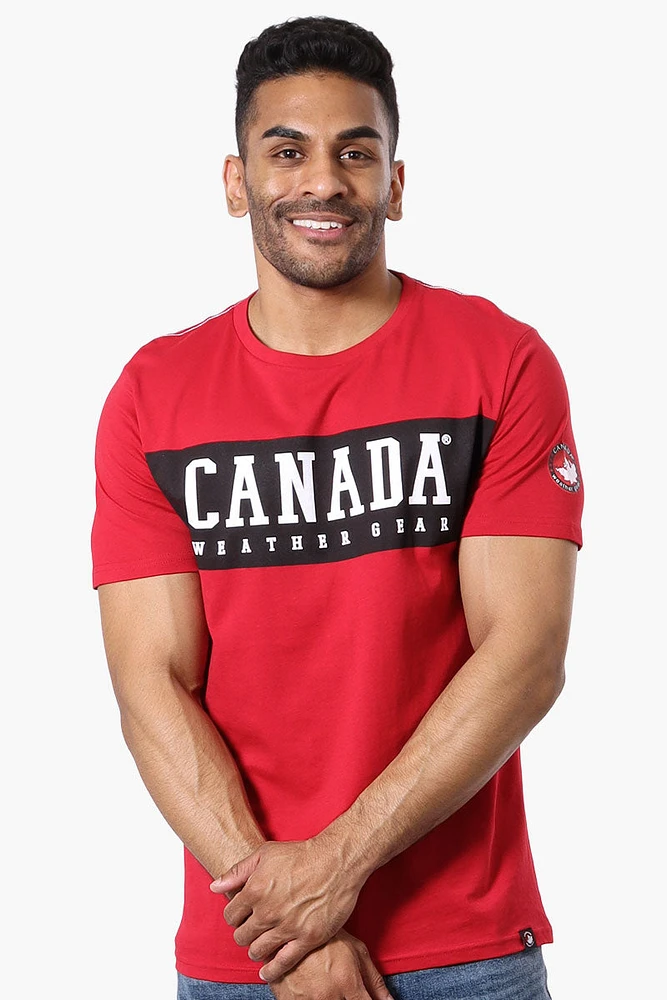 Canada Weather Gear Chest Logo Print Tee