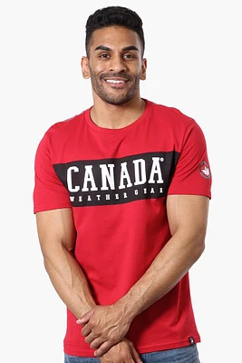 Canada Weather Gear Chest Logo Print Tee