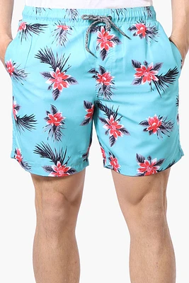 Boardsports Floral Tie Waist Shorts