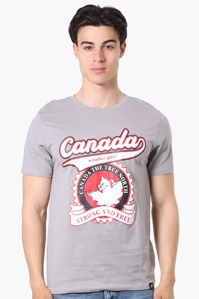 Canada Weather Gear Strong And Free Print Tee