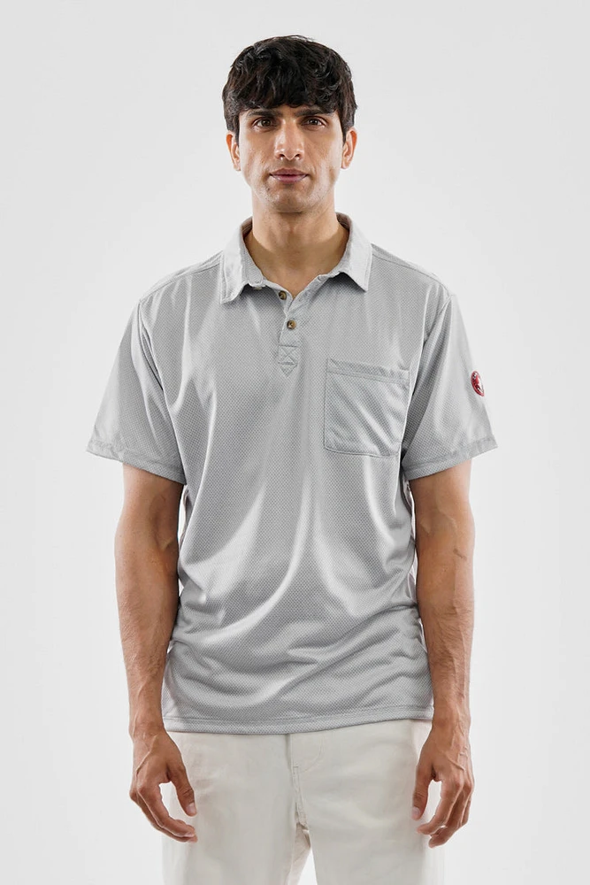 Canada Weather Gear Waffle Texture Polo Shirt