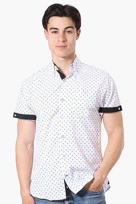 International INC Company Patterned Button Up Casual Shirt