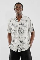 Canada Weather Gear Travel Collection Patterned Button Up Casual Shirt