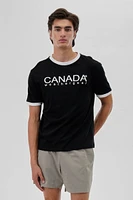 Canada Weather Gear Classic Ringer Tee
