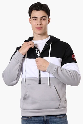 Canada Weather Gear 1/2 Zip Colour Block Hoodie