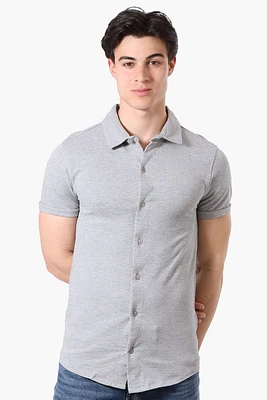 Canada Weather Gear Travel Collection Solid Button Up Casual Shirt