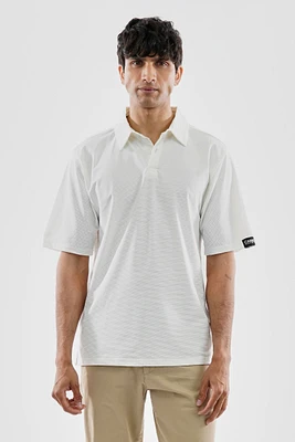Canada Weather Gear Travel Collection Micro Stripe Polo Shirt