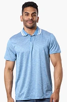 Vroom & Dreesman Stripe Collar Button Up Polo Shirt