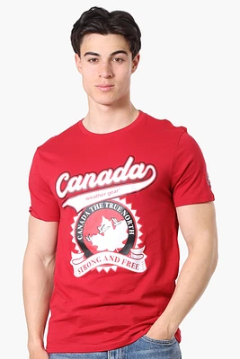 Canada Weather Gear Strong And Free Print Tee