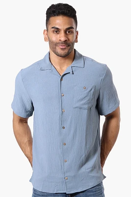 Super Triple Goose Vintage Solid Button Up Casual Shirt