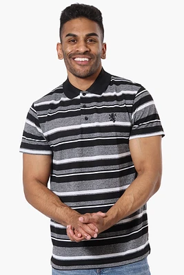 Vroom & Dreesman Striped Button Up Polo Shirt