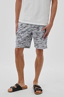 Canada Weather Gear Digi Camo Print Elastic Surf Shorts