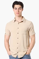 Urbanology Button Up Short Sleeve Casual Shirt