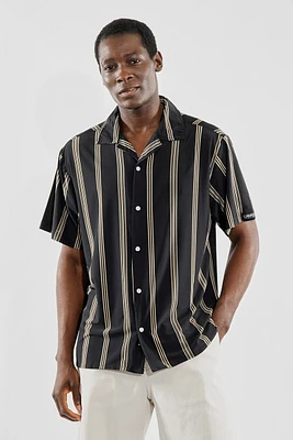 Canada Weather Gear Travel Collection Striped Button Up Casual Shirt