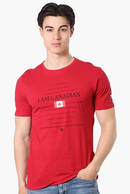 Canada Weather Gear I Am Canadian Print Tee