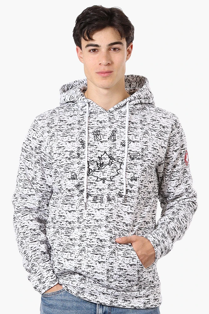 Canada Weather Gear Patterned Embroidered Hoodie