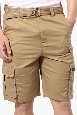Canada Weather Gear Adventure Bound Belted Cargo Pocket Shorts