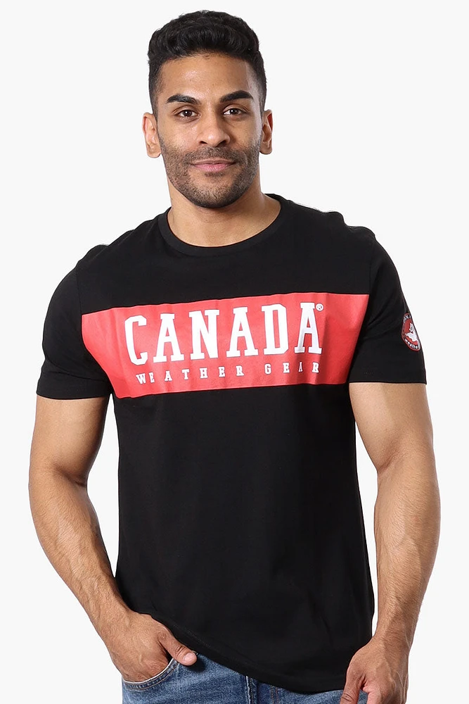 Canada Weather Gear Chest Logo Print Tee