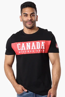 Canada Weather Gear Chest Logo Print Tee