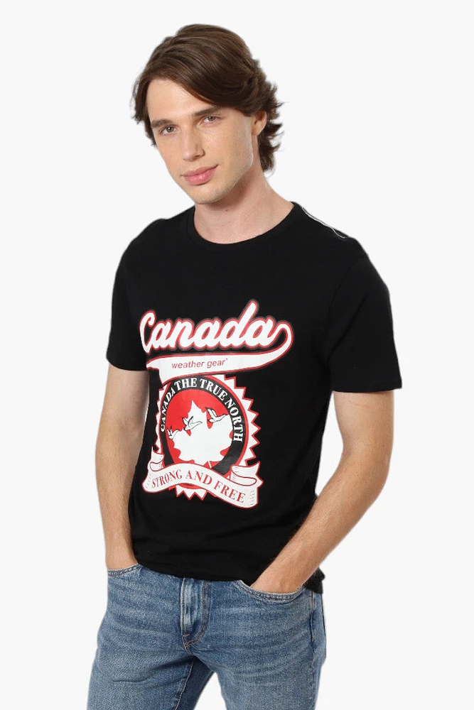 Canada Weather Gear Strong And Free Print Tee