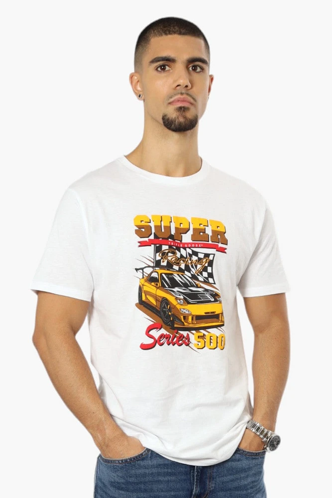 Super Triple Goose Series 500 Print Tee - White