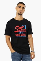 Super Triple Goose Speed Series Print Tee - Black