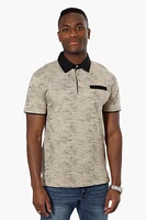 Jay Y. Ko Patterned Front Pocket Polo Shirt