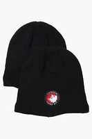 Canada Weather Gear 2 Pack Plush Lined Beanie Hat