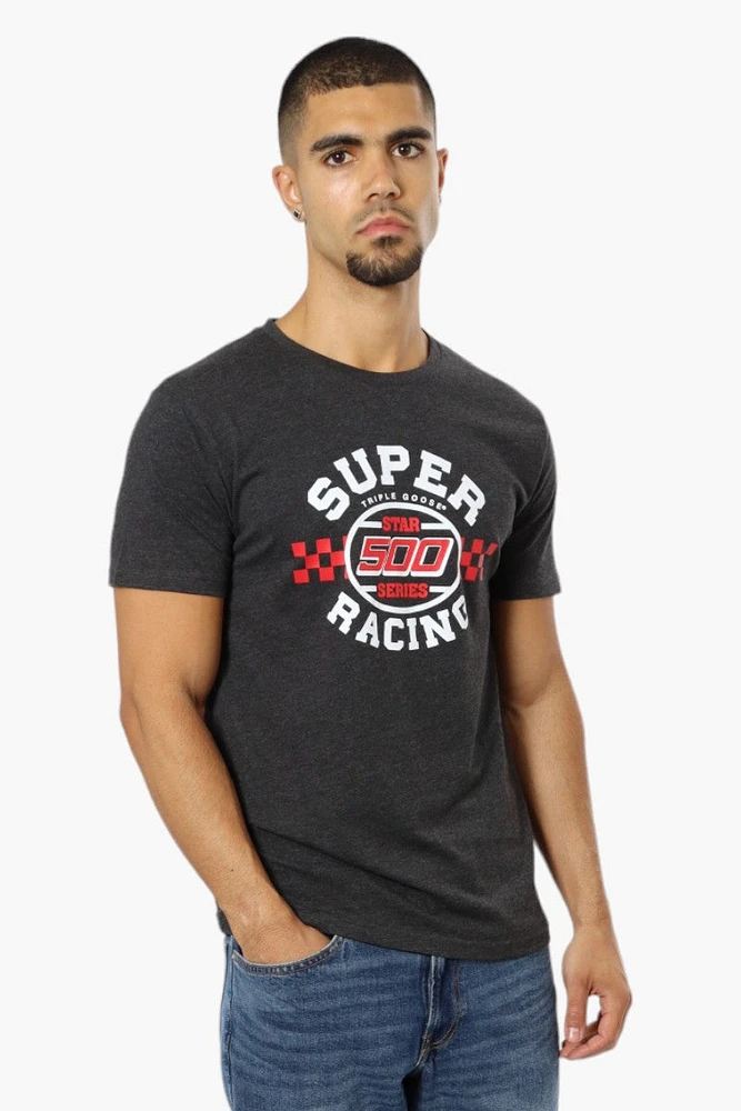 Super Triple Goose 500 Star Series Printed Tee - Grey