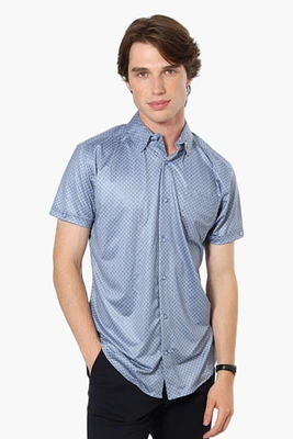 Jay Y. Ko Patterned Button Up Casual Shirt