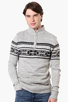 Canada Weather Gear Fair Isle Pattern Pullover Sweater