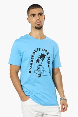 Boardsports USA Surf Co. Print Tee - Blue