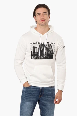 Mecca Brooklyn NY Print Hoodie - White