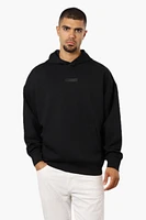 Essentials By Drill Clothing Diamond Jacquard Drop Shoulder Hoodie - Black