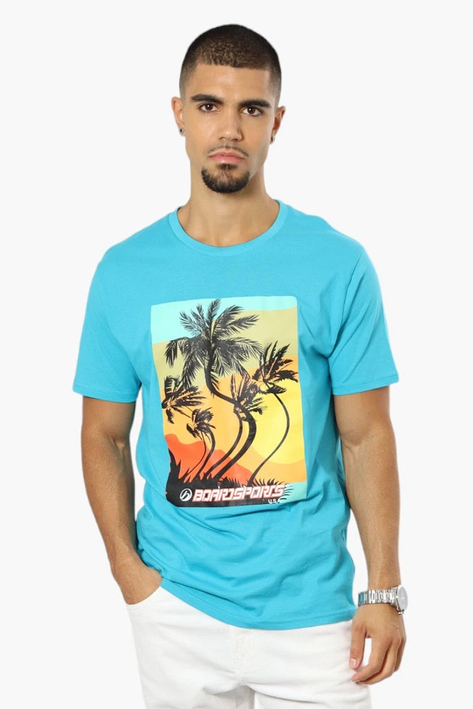 Boardsports Palm Tree Print Tee