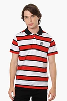 Canada Weather Gear Striped Button Up Polo Shirt
