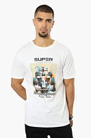 Super Triple Goose Racing Team Print Tee - White