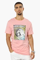 Boardsports Surfing Print Tee - Pink