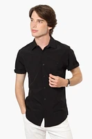 Jay Y. Ko Button Up Front Pocket Casual Shirt