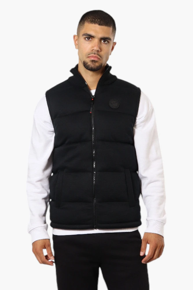 Canada Weather Gear Solid Sweater Knit Puffer Vest