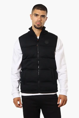 Canada Weather Gear Solid Sweater Knit Puffer Vest