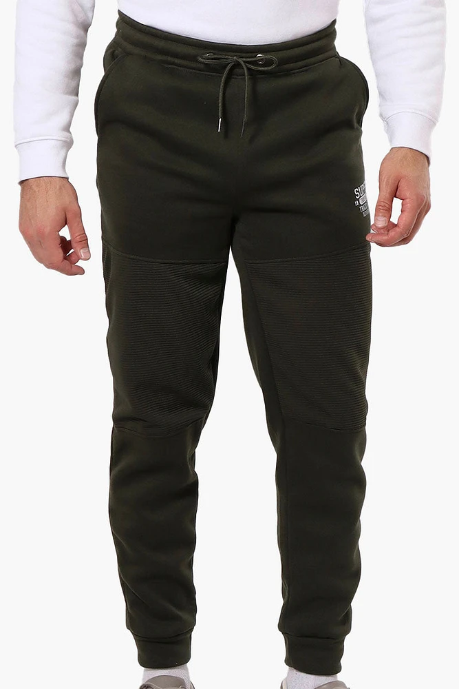 Super Triple Goose Track & Field Print Joggers - Olive