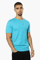 Boardsports Flamingo Pattern Crewneck Tee