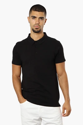 Jay Y. Ko Button Down Solid Polo Shirt