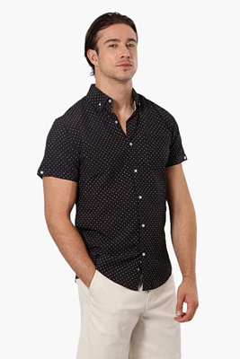 Jay Y Ko. Dotted Button Down Casual Shirt