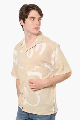 Drill Social Club Patterned Textured Casual Shirt